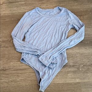 Vitality Light Blue Long Sleeve Bodysuit